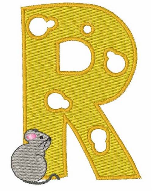 Picture of Mouse Cheese R Machine Embroidery Design