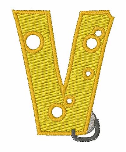 Mouse Cheese v Machine Embroidery Design