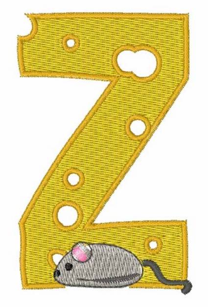 Picture of Mouse Cheese Z Machine Embroidery Design