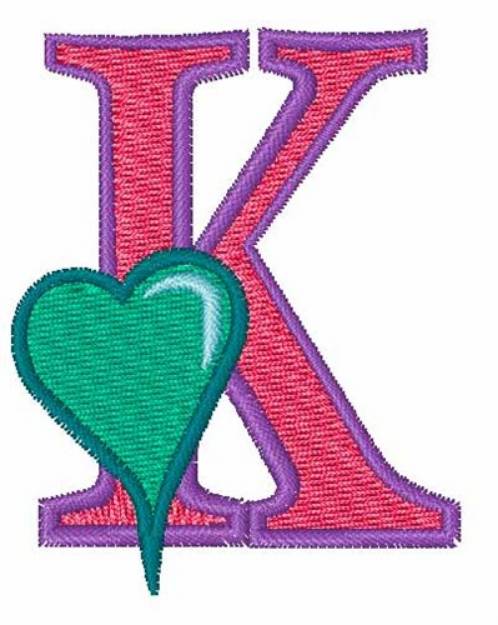 Picture of Pretty Princess K Machine Embroidery Design