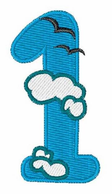 Picture of Sky Cloud 1 Machine Embroidery Design
