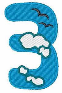 Picture of Sky Cloud 3 Machine Embroidery Design