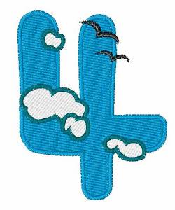 Picture of Sky Cloud 4 Machine Embroidery Design