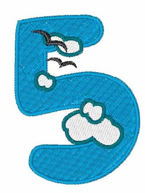Picture of Sky Cloud 5 Machine Embroidery Design