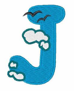 Picture of Sky Cloud J Machine Embroidery Design