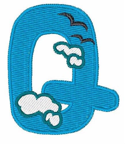 Sky Cloud Q Machine Embroidery Design