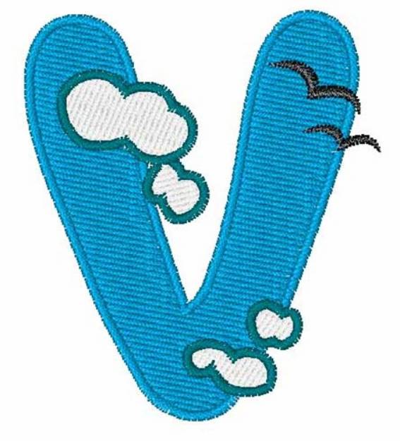 Picture of Sky Cloud V Machine Embroidery Design
