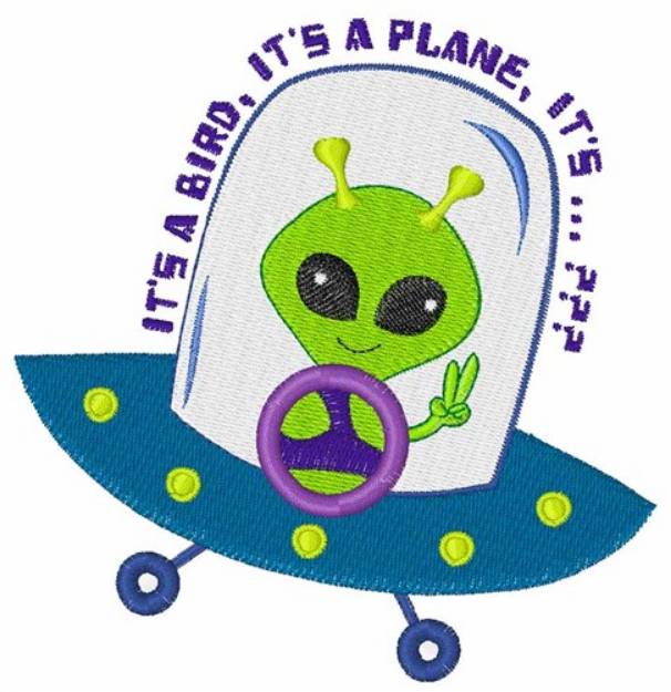 Picture of An Alien Machine Embroidery Design