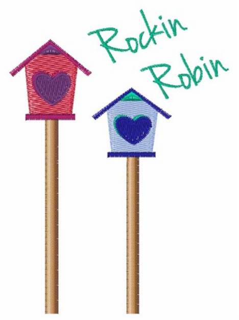 Picture of Rockin Robin Machine Embroidery Design