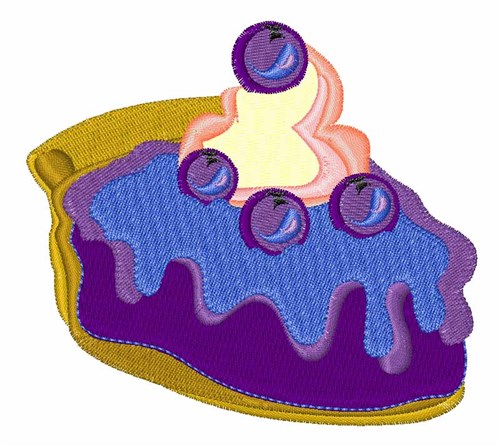 Blueberry Pie Machine Embroidery Design