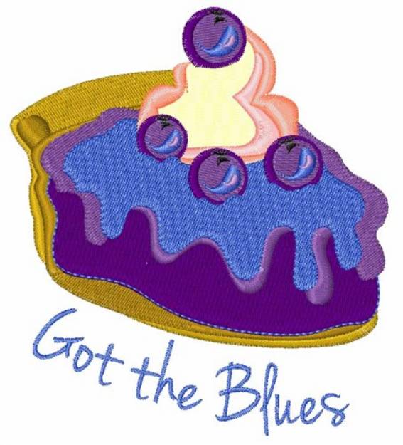 Picture of Got the Blues Machine Embroidery Design