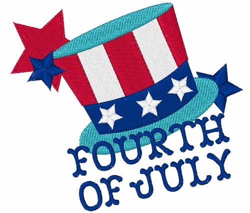 Fourth of July Machine Embroidery Design