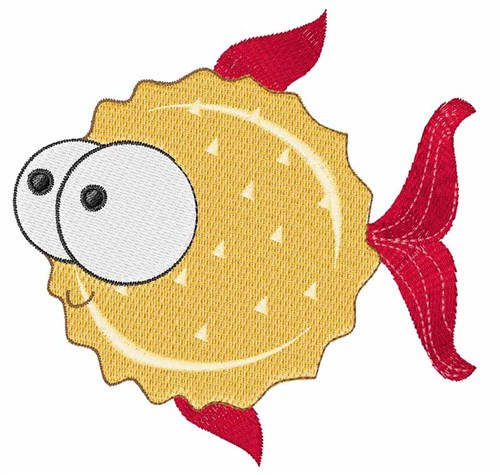 Puffer Fish Machine Embroidery Design