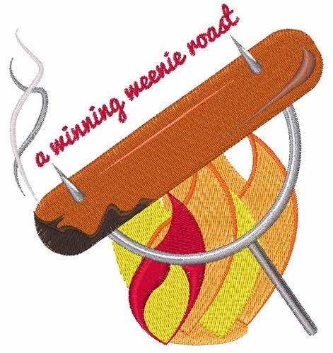 Weenie Roast Machine Embroidery Design