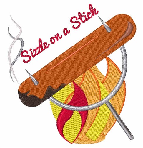 Sizzle Stick Machine Embroidery Design