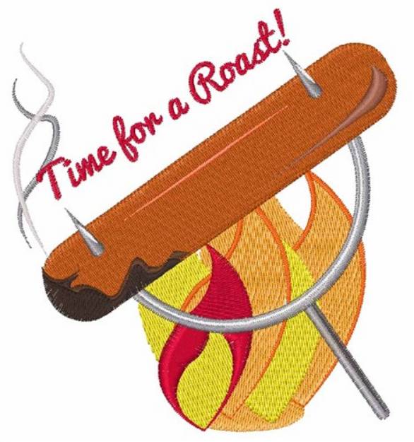 Picture of Roast Time Machine Embroidery Design