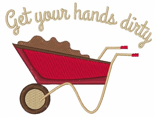 Hands Dirty Machine Embroidery Design