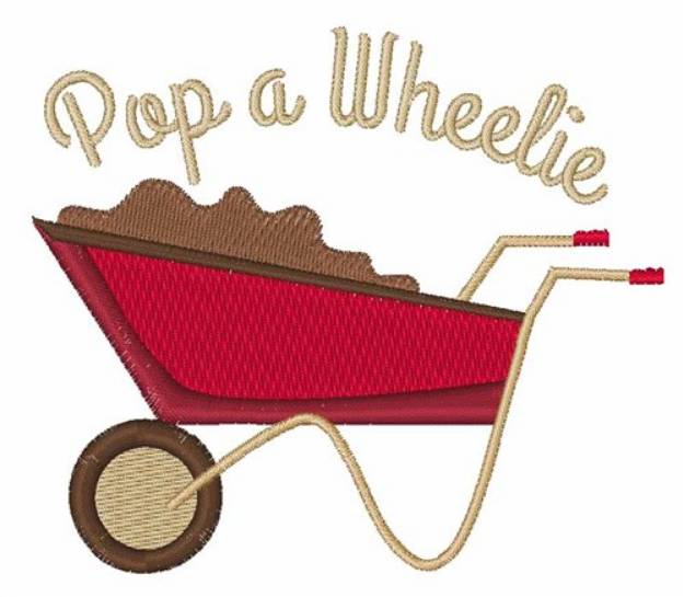 Picture of Pop a Wheelie Machine Embroidery Design