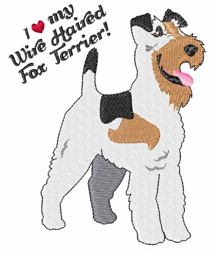 Fox Terrier Machine Embroidery Design