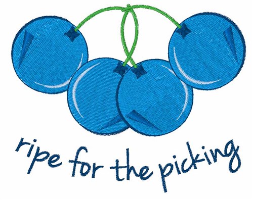 Ripe for the Picking Machine Embroidery Design