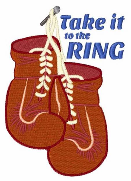 Picture of Take it to the Ring Machine Embroidery Design