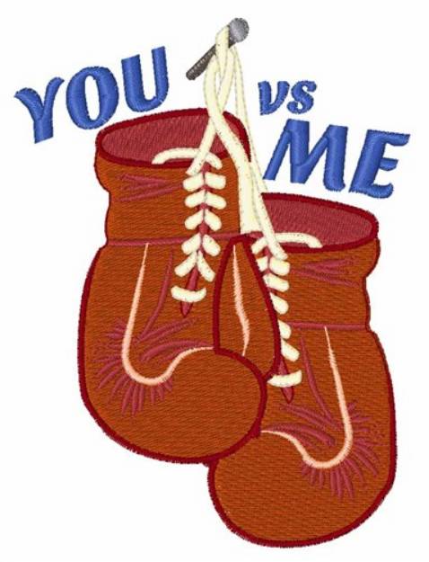 Picture of You vs Me Machine Embroidery Design