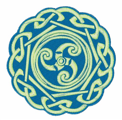 Celtic Spiral Machine Embroidery Design