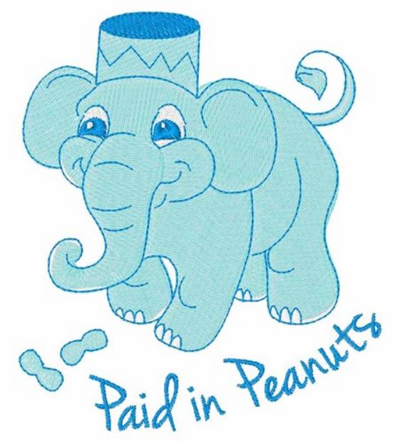 Picture of Paid in Peanuts Machine Embroidery Design