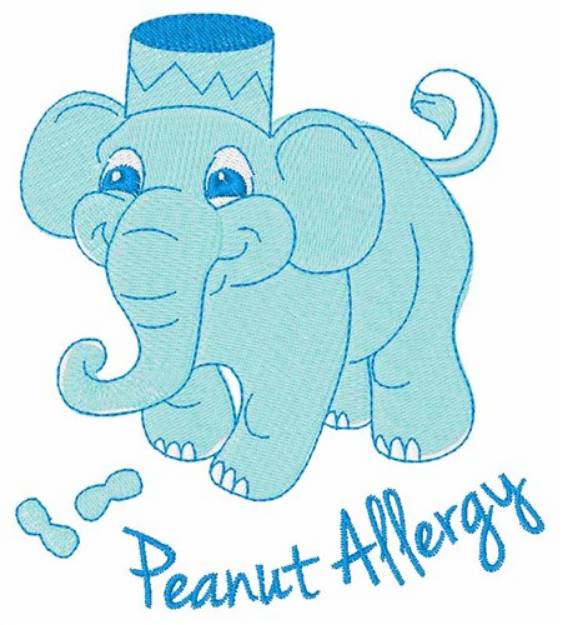 Picture of Peanut Allergy Machine Embroidery Design