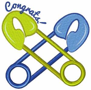 Picture of Congrats Baby Machine Embroidery Design
