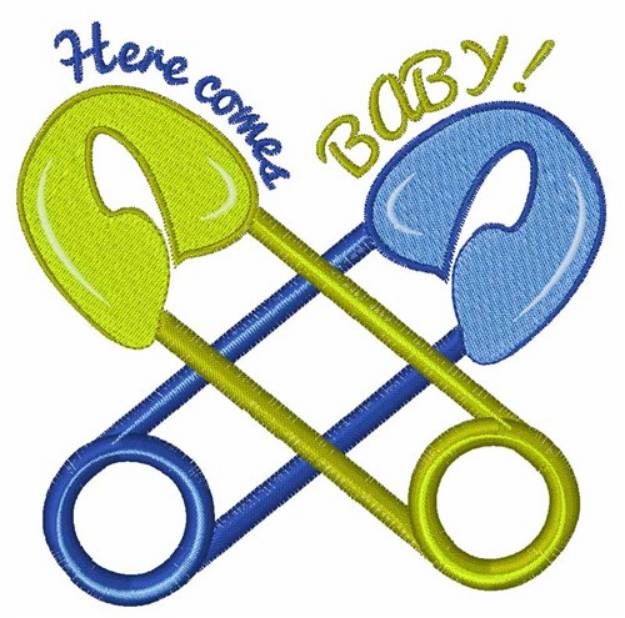 Picture of Here Comes Baby! Machine Embroidery Design