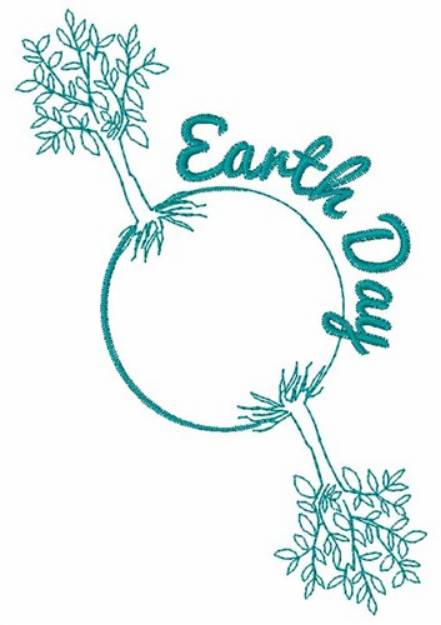 Picture of Earth Day Machine Embroidery Design