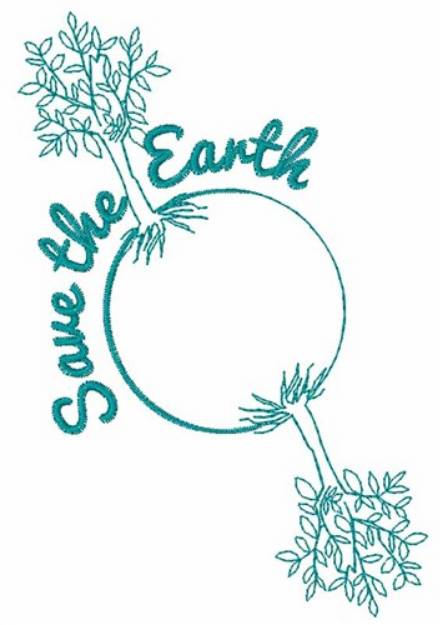 Picture of Save the Earth Machine Embroidery Design