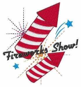 Picture of Fireworks Show! Machine Embroidery Design