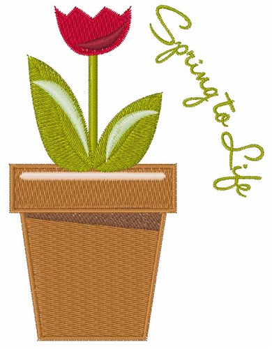 Spring to Life Machine Embroidery Design