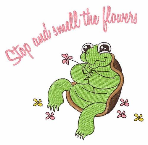 Smell the Flowers Machine Embroidery Design