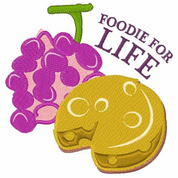 Picture of Foodie for Life Machine Embroidery Design