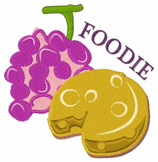 Picture of Foodie Grape Cheese Machine Embroidery Design