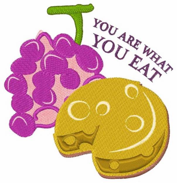 Picture of What You Eat Machine Embroidery Design
