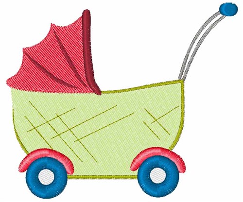 Baby Stroller Machine Embroidery Design