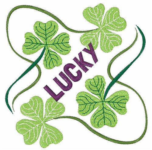 Lucky Clover Machine Embroidery Design