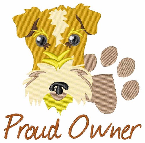 Proud Owner Machine Embroidery Design
