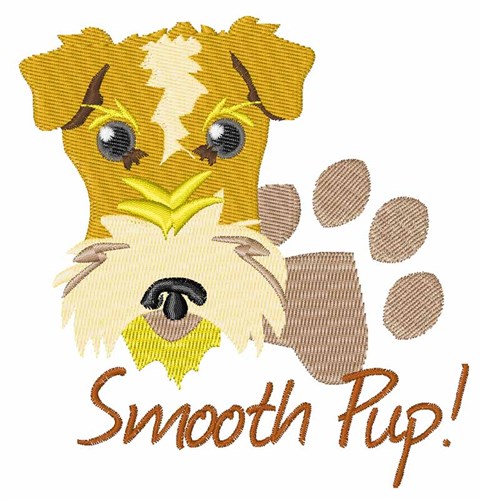 Smooth Pup! Machine Embroidery Design