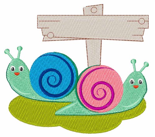 Snail Bugs Machine Embroidery Design