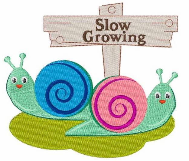 Picture of Slow Growing Machine Embroidery Design