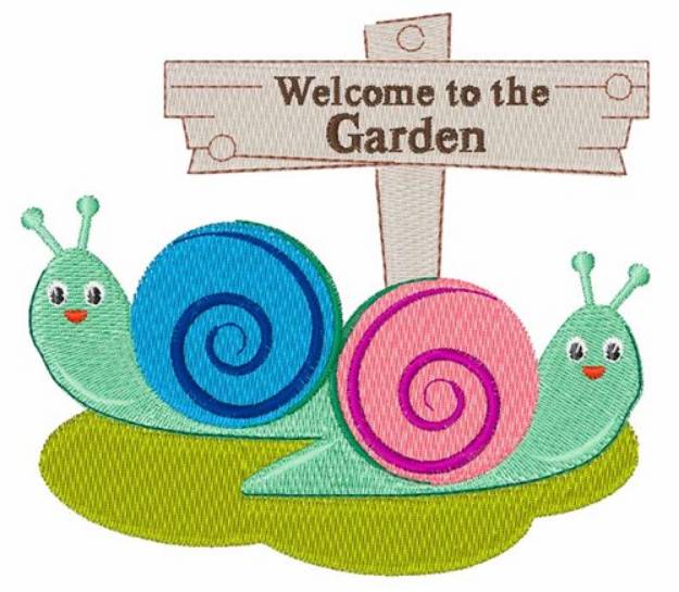 Picture of Welcome to the Garden Machine Embroidery Design