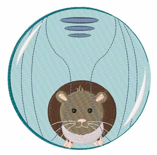 Hamster Ball Machine Embroidery Design