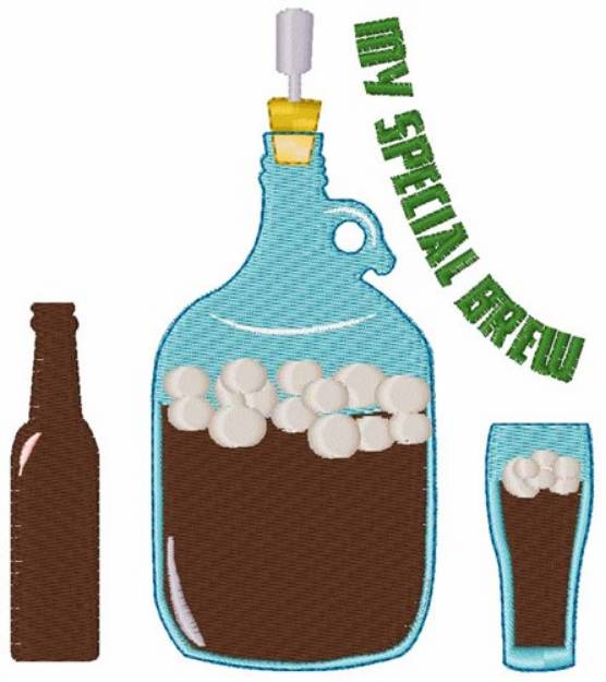 Picture of Special Brew Machine Embroidery Design