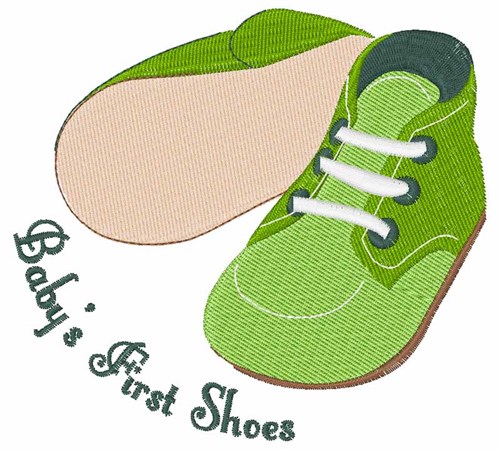 First Shoes Machine Embroidery Design