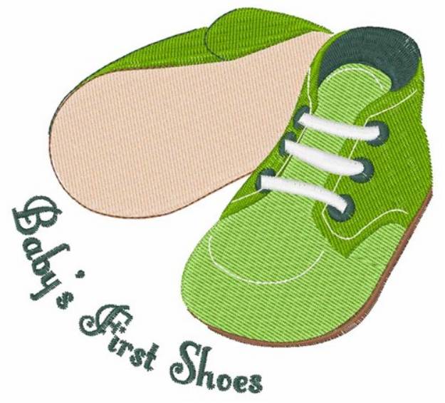 Picture of First Shoes Machine Embroidery Design